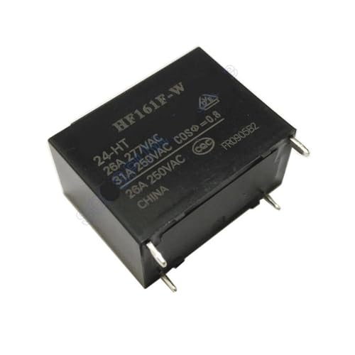 5 teile/los HF161F Relais 12V 24V DC 4PIN 20A 250VAC HF161F-12-H HF161F-24-HT HF161F-W-12HT HF161F-W-24HT F161F- 12/24- H/HT (Size : HF161F-24-H) von ENDYAK