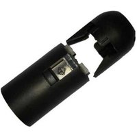 Steckdose mit schwarzem Deckel E14 44050 von EDM