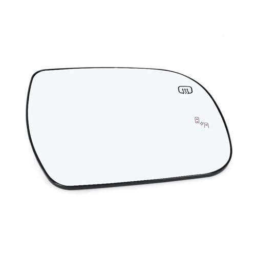 Außenspiegel Auto Glas Ersatz Für Sienna 2011–2019 Warnung vor totem Winkel, Rückspiegellinse, Seitenspiegelglas mit Heizung(Only left) von ENEFCKCHRL