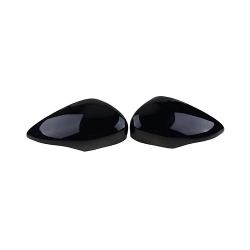 ENEFCKCHRL Auto-Rückspiegelgehäuse Auto-Rückspiegel-Abdeckkappe Für Fiesta MK7 2008–2017 Links Und Rechts Rückspiegel-Abdeckkappe Flügelspiegel-Abdeckung(Gloss Black) von ENEFCKCHRL