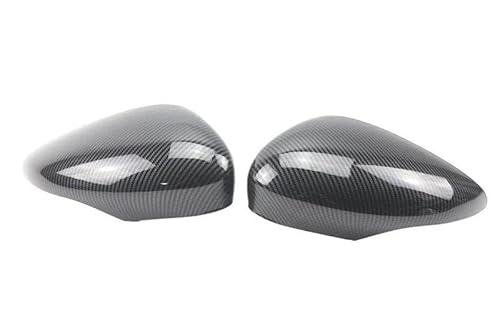 ENEFCKCHRL Auto-Rückspiegelgehäuse Für Fiesta MK7 2008-2019 Rückspiegel Seitenspiegel Abdeckungen Kappe Links Und Rechts Seite Flügel Spiegel Abdeckung Gehäuse Kappe(Carbon Fiber Look) von ENEFCKCHRL