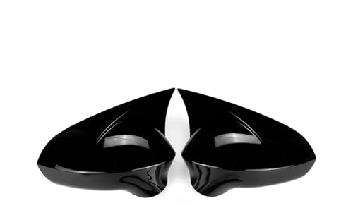 ENEFCKCHRL Auto-Rückspiegelgehäuse Für SEAT Für Ibiza 6J 2008-2017 Rückspiegel Abdeckungen Linke Und Rechte Seite Flügel Spiegel Abdeckung Gehäuse Kappe(Glossy Black) von ENEFCKCHRL