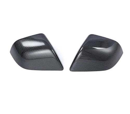 ENEFCKCHRL Auto-Rückspiegelgehäuse Für Tesla Für Modell 3 2018-2024 Rückspiegel Shell Abdeckung Links Und Rechts Seite Flügel Spiegel Abdeckung Gehäuse Kappe Zubehör(Glossy Carbon) von ENEFCKCHRL