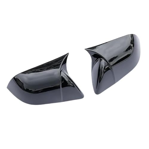 ENEFCKCHRL Auto-Rückspiegelgehäuse Für Tesla Für Modell Y 2021-2024 Horn Stil Rückspiegel Abdeckung Links Und Rechts Seite Flügel Spiegel Abdeckung Zubehör(Glossy Black) von ENEFCKCHRL