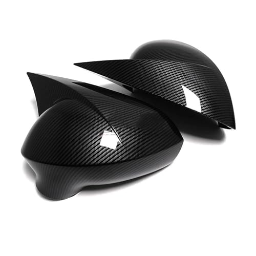 ENEFCKCHRL Auto-Rückspiegelgehäuse Rückspiegelkappe Für Sitz Für Leon MK2 1P Für Ibiza MK4 6J Für Exeo 3R 2008–2017 Linke Und Rechte Seitenspiegelabdeckung(Carbon Fiber) von ENEFCKCHRL