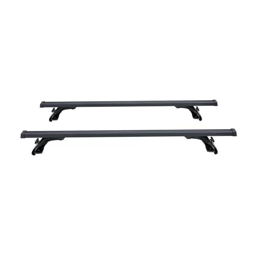 ENEFCKCHRL Dachgepäckträger 125CM 135CM Universal Gepäck Rack Dach Racks Kit Dach Rack Kreuz Bars Schiene Träger Dach Rack Dachträger(135cm Black) von ENEFCKCHRL