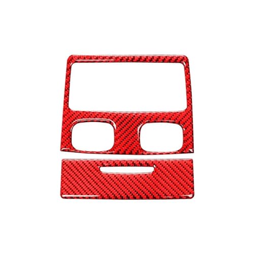 Für 3 Für Serie E90 2005-2012 Carbon Faser Auto Hinten Klimaanlage Vent Outlet Dekoration Abdeckung Trim Aufkleber Panel Abdeckung Trim(Red) von ENEFCKCHRL
