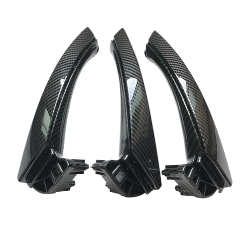 Für 3 Für Serie E90 E91 316 318 320 325 328 LHD Links Fahrer Carbon Fiber Innen Tür Pull Griff Armlehne Panel Panel Abdeckung Trim(LHD 6pcs set) von ENEFCKCHRL