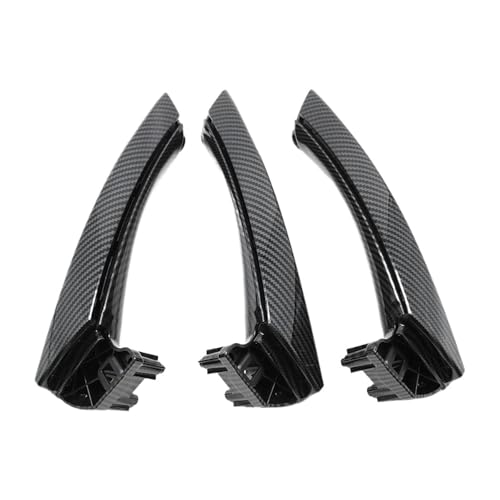 Für 3 Für Serie E90 E91 E92 316 318 320 325 328i 2004-2012 LHD RHD Beige Schwarz Grau Innen Tür Pull Griff Set Ersatz Panel Abdeckung Trim(LHD SET Carbon Fiber) von ENEFCKCHRL