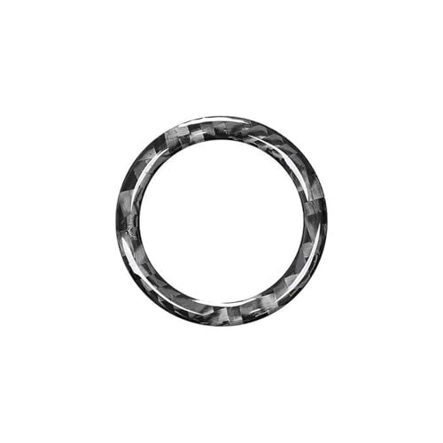 Für 3 Für Serie E90 E92 E93 2009-2012 Carbon Faser Auto Click Start-Taste Dekoration Ring Trim Abdeckung Aufkleber Panel Abdeckung Trim(Zwart) von ENEFCKCHRL