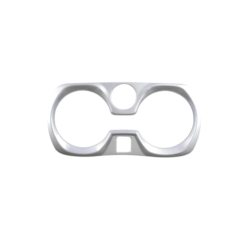 Für 3 Für Serie G20 G28 2019 2020 2021 ABS Carbon Faser Aufkleber Auto Getriebe Shift Wasser Tasse Halter Panel Abdeckung Panel Abdeckung Trim(Silver) von ENEFCKCHRL