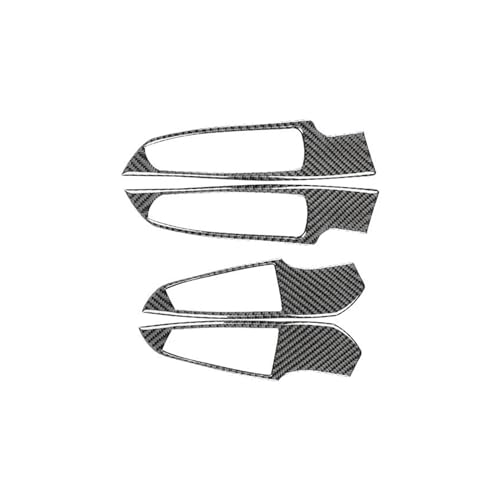 Für 3 Für Serie G20 G28 2019-2020 Carbon Fiber Innen Auto Windows Control Hebe Panel Trim Abdeckung Rahmen Aufkleber Panel Abdeckung Trim(Zwart) von ENEFCKCHRL