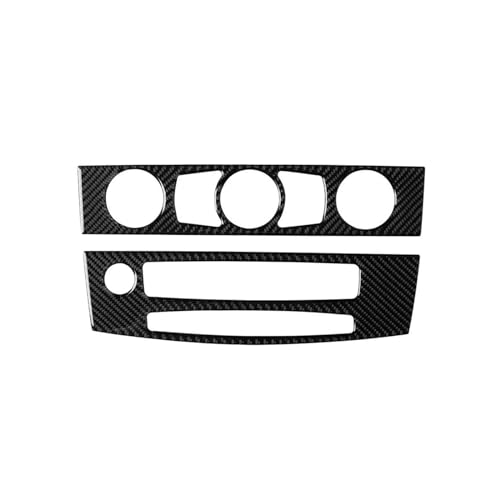 Für 5 Für Serie E60 2008-10 Carbon Fiber Center Konsole Klimaanlage CD Panel Abdeckung Trim Panel Abdeckung Trim(B) von ENEFCKCHRL
