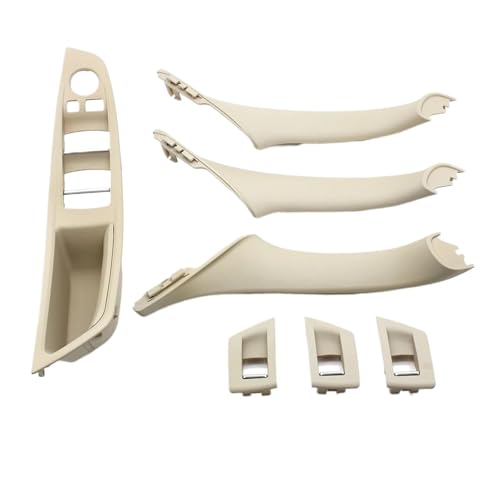 Für 5 Für Serie F10 F11 520i 523i 525i 528i 530i LHD Auto Innentür Griff Armlehne Panel Pull Trim Abdeckung Set Panel Abdeckung Trim(LHD Oyster Set) von ENEFCKCHRL