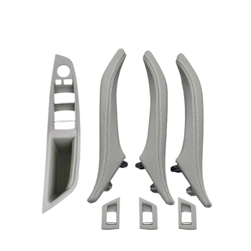 Für 5 Für Serie F10 F11 F18 520 523 525 528 530 535 LHD 7 Stücke Innentür Armlehne Panel Pull Griff Mit Leder Außen Abdeckung Panel Abdeckung Trim(Model A Gray set) von ENEFCKCHRL