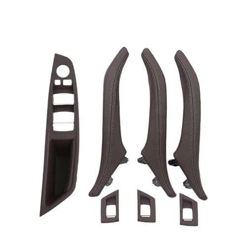 Für 5 Für Serie F10 F11 F18 520 523 525 528 530 535 LHD 7 Stücke Innentür Armlehne Panel Pull Griff Mit Leder Außen Abdeckung Panel Abdeckung Trim(Model A Moka set) von ENEFCKCHRL