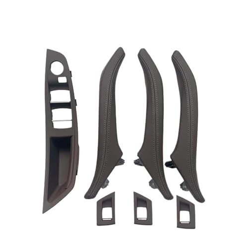 Für 5 Für Serie F10 F11 F18 520 523 525 528 530 535 LHD 7 Stücke Innentür Armlehne Panel Pull Griff Mit Leder Außen Abdeckung Panel Abdeckung Trim(Model B Moka set) von ENEFCKCHRL