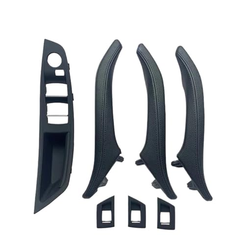 Für 5 Für Serie F10 F11 F18 520i 523i 525i 528i 535i Armlehne Innen Leder Türgriff Montage 7PCS Set LHD RHD Panel Abdeckung Trim(Lhd Black) von ENEFCKCHRL