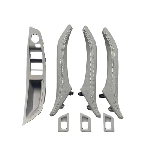 Für 5 Für Serie F10 F11 F18 520i 523i 525i 528i 535i Armlehne Innen Leder Türgriff Montage 7PCS Set LHD RHD Panel Abdeckung Trim(Lhd Gray) von ENEFCKCHRL