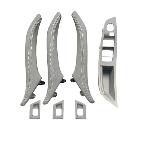 Für 5 Für Serie F10 F11 F18 520i 523i 525i 528i 535i Armlehne Innen Leder Türgriff Montage 7PCS Set LHD RHD Panel Abdeckung Trim(Rhd Gray) von ENEFCKCHRL