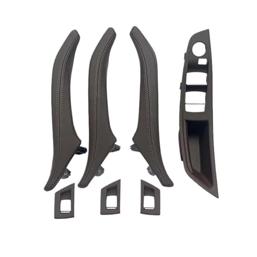 Für 5 Für Serie F10 F11 F18 520i 523i 525i 528i 535i Armlehne Innen Leder Türgriff Montage 7PCS Set LHD RHD Panel Abdeckung Trim(Rhd Moka) von ENEFCKCHRL