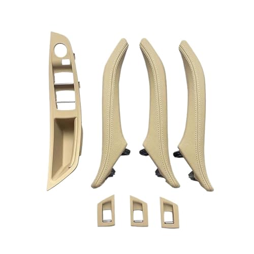 Für 5 Für Serie F10 F11 F18 520i 523i 525i 528i 535i LHD RHD Armlehne Innen Leder Türgriff 7PCS SET Panel Abdeckung Trim(Lhd Beige) von ENEFCKCHRL