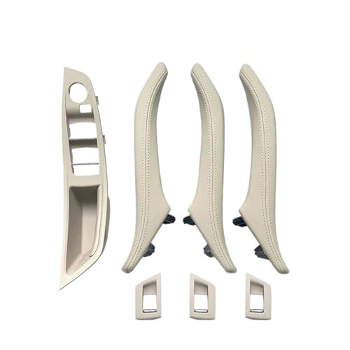 Für 5 Für Serie F10 F11 F18 520i 523i 525i 528i 535i LHD RHD Armlehne Innen Leder Türgriff 7PCS SET Panel Abdeckung Trim(Lhd Oyster) von ENEFCKCHRL