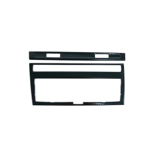 Für A6 C6 2005-2011 Mittelkonsole Klimaanlage Rahmen Dekoration Abdeckung Trim Auto Styling Innen Panel Abdeckung Trim(Carbon Fiber Color) von ENEFCKCHRL