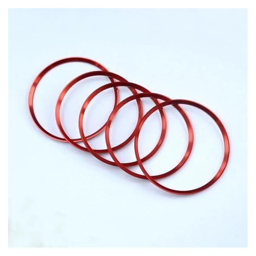 Für AB Für GLA Für CLA Für Klasse W176 W246 C117 X156 Für AMG 5 Teile/satz Auto Klimaanlage Entlüftungsauslass Ring Trim Dekor Panel Abdeckung Trim(Red) von ENEFCKCHRL