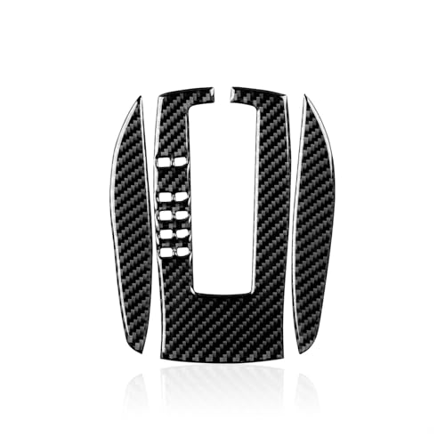 Für Camaro 2010–2015 Auto-Gangschaltungskasten-Panel-Aufkleber Aufkleber Kohlefaser-Zierabdeckung Panel Abdeckung Trim(Zwart) von ENEFCKCHRL