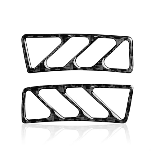 Für Camaro 2010-2015 Auto Klimaanlage Steckdose Abdeckung Aufkleber Carbon Fiber Innen Trim Aufkleber Panel Abdeckung Trim(Black Carbon Fiber Texture) von ENEFCKCHRL