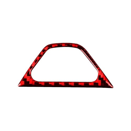 Für Camaro 2017-2022 Auto Warnung Licht Schalter Dekorative Rahmen Aufkleber Trim Abdeckung Carbon Fiber Innen Panel Abdeckung Trim(Red carbon fiber) von ENEFCKCHRL