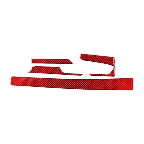 Für Camaro 2017-2022 Carbon Fiber Innen Auto Instrument Konsole Dekorative Streifen Aufkleber Trim Abdeckung Panel Abdeckung Trim(Red carbon fiber) von ENEFCKCHRL