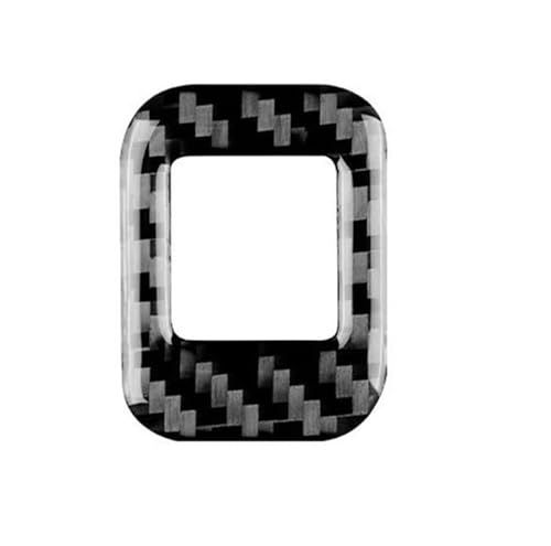 Für Cayenne 2003 2004 2005 2006 2007 2008 2009 2010 Scheinwerfer-Tastenschalter-Panel-Trim-Carbon-Faser-Aufkleber Panel Abdeckung Trim(Carbon fiber black) von ENEFCKCHRL