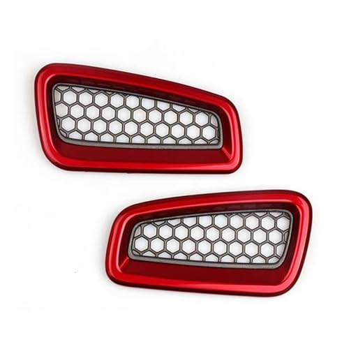 Für Civic 11th Für Gen 2022 Carbon Fiber Vorne Klimaanlage Outlet Vent Form Abdeckung Kappe Trim Panel Abdeckung Trim(Red) von ENEFCKCHRL