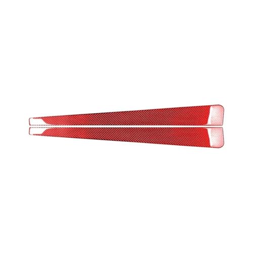 Für Corvette C5 1998-2004 Autoschwelle Zierstreifen Zierrahmenabdeckung Aufkleber Kohlefaser-Innenraum Panel Abdeckung Trim(RED) von ENEFCKCHRL