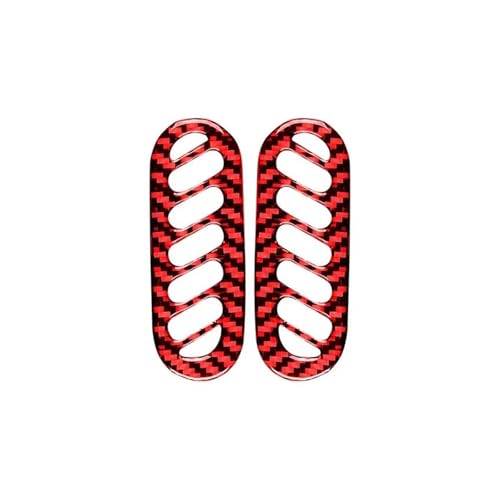 Für Corvette C5 1998-2004 Carbon Fiber Innen Auto Türen A-säule Air Vents Trim Rahmen Abdeckung Aufkleber Panel Abdeckung Trim(RED) von ENEFCKCHRL