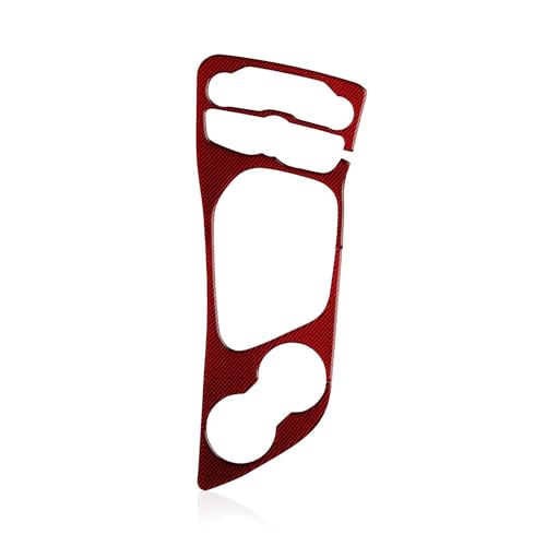 Für Dodge Für Challenger 2021-2015 Auto Getriebe Shift Panel Abdeckung Aufkleber Carbon Faser Trim Aufkleber Panel Abdeckung Trim(Red) von ENEFCKCHRL