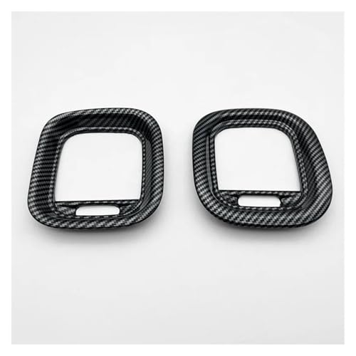 Für Dodge Für Ladegerät 2015-2021 Carbon Fiber Air Vent Abdeckung Outlet Trim Kit Panel Abdeckung Trim(Carbon pattern) von ENEFCKCHRL