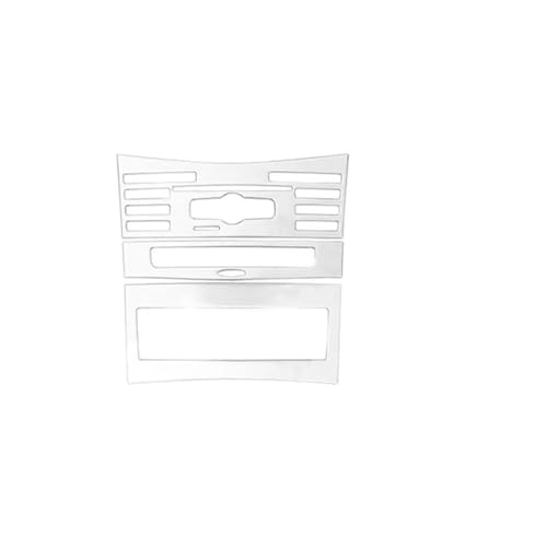 Für E Für Klasse W212 2014 2015 Edelstahl Mittelkonsole Klimaanlage CD Panel Dekoration Abdeckung Trim Panel Abdeckung Trim(Silver) von ENEFCKCHRL