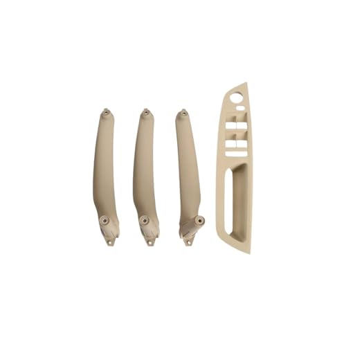 Für E70 E71 E72 X5 X6 Für Serie LHD RHD 4 Stücke Auto Innentürgriff Innenverkleidung Pull Trim Panel Abdeckung Trim(Model B RHD Beige) von ENEFCKCHRL