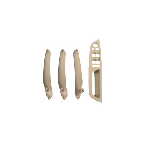 Für E70 E71 E72 X5 X6 LHD RHD 4 Stücke Auto Innentürgriff Innenverkleidung Pull Trim Abdeckung Griff Set Armlehne Ersatz Panel Abdeckung Trim(Model A RHD Beige) von ENEFCKCHRL