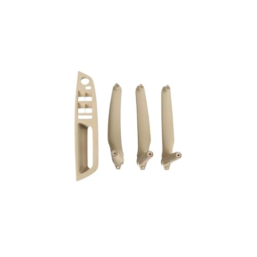 Für E70 E71 E72 X5 X6 LHD RHD 4 Stücke Auto Innentürgriff Innenverkleidung Pull Trim Abdeckung Griff Set Armlehne Ersatz Panel Abdeckung Trim(Model B LHD Beige) von ENEFCKCHRL