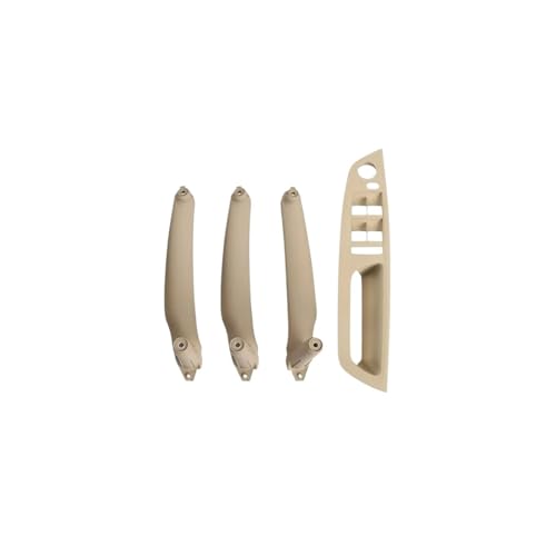 Für E70 E71 E72 X5 X6 LHD RHD 4 Stücke Auto Innentürgriff Innenverkleidung Pull Trim Abdeckung Griff Set Armlehne Ersatz Panel Abdeckung Trim(Model B RHD Beige) von ENEFCKCHRL