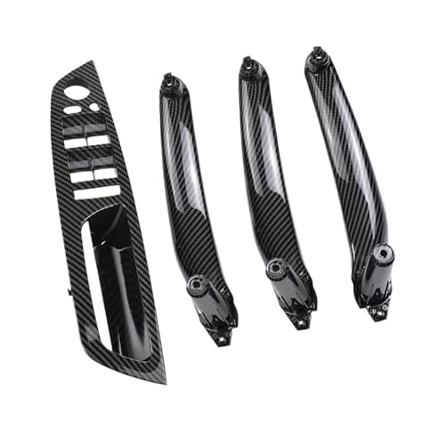 Für E70 E71 X5 X6 2007-2012 2013 2014 Auto Carbon Fiber ABS Innen Tür Armlehne Griff Links Rechts Panel Pull Trim Abdeckung Panel Abdeckung Trim(RHD Carbon 4Pcs) von ENEFCKCHRL