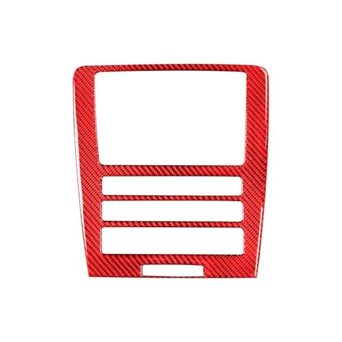 Für Für Mustang 2009-2014 2010 2011 2012 2013 Carbon Fiber Interior Car Center Control CD Display Dekor Panel Aufkleber Trim Abdeckung Panel Abdeckung Trim(Red) von ENEFCKCHRL