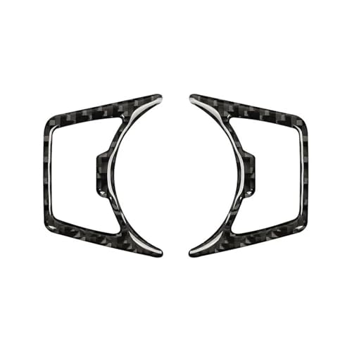 Für Für Mustang GT 2015-2021 Carbon Faser Auto Scheinwerfer Schalter Abdeckung Trim Aufkleber Dekoration Rahmen Panel Abdeckung Trim(Zwart) von ENEFCKCHRL