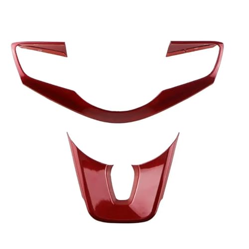 Für Kia Für Forte K3 2019 2020 2021 ABS Auto Lenkrad Tasten Schutz Abdeckung Trim Aufkleber Panel Abdeckung Trim(Red) von ENEFCKCHRL