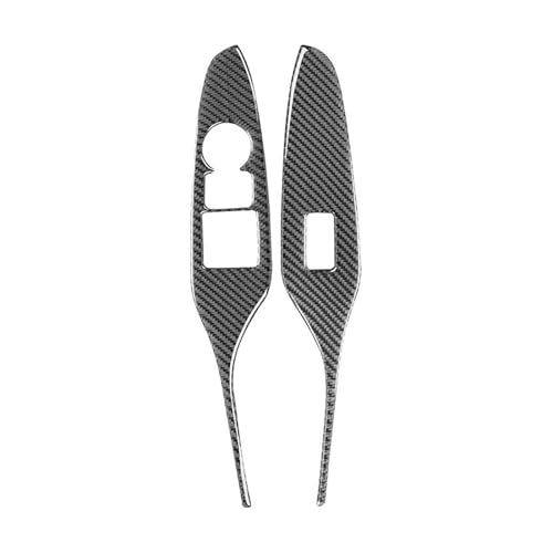 Für MX-5 ND Für Miata 2016-22 MX5 Tür Armlehne Schalter Fenster Lift-Taste Control Panel Carbon Faser Innen Aufkleber Panel Abdeckung Trim(Right-hand drive A) von ENEFCKCHRL