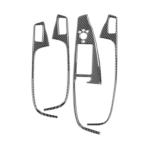 Für Q5 2010-2017 Carbon Faser Änderung Innen Auto Windows Control Panel Trim Rahmen Dekor Abdeckung Aufkleber Panel Abdeckung Trim(Right-hand drive) von ENEFCKCHRL